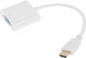 Переходник видео PREMIER 5-983B, HDMI (m) - VGA (f) , 0.15м, белый Переходник видео PREMIER 5-983B, HDMI (m) - VGA (f) , 0.15м, белый