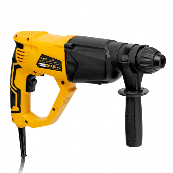 Перфоратор электрический RH-1050-26, SDS-plus, 1050 Вт, 3.2 Дж, 3 плюс 1 режим Denzel Перфоратор электрический RH-1050-26, SDS-plus, 1050 Вт, 3.2 Дж, 3 плюс 1 режим Denzel