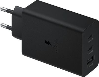 Сетевое зарядное устройство Samsung EP-T6530N,  USB + 2xUSB type-C,  3A,  черный [ep-t6530nbegru]