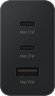 Сетевое зарядное устройство Samsung EP-T6530N,  USB + 2xUSB type-C,  3A,  черный [ep-t6530nbegru]