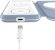 Беспроводное зарядное устройство LYAMBDA LMS301_BL,  USB type-C,  15Вт,  2.5A,  голубой/белый