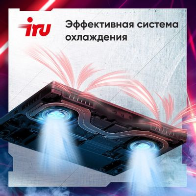 Ноутбук игровой iRU Калибр 17ALC 17.3", IPS, Intel Core i5 12500H 2.5ГГц, 12-ядерный, 16ГБ DDR4, 512ГБ SSD,  NVIDIA GeForce  RTX 3060 для ноутбуков - 6 ГБ, без операционной системы, черный [1911325]