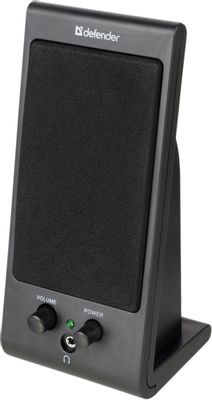Колонки Defender SPK-170,  2.0,  черный [65165]