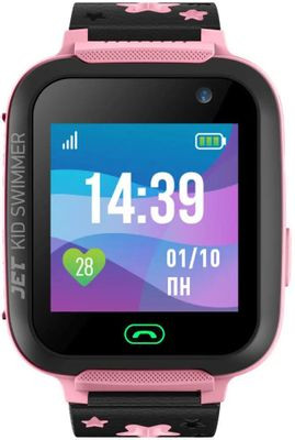 Смарт-часы JET Kid Swimmer,  45мм,  1.44",  розовый/розовый [swimmer pink](Б/У)