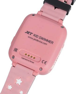 Смарт-часы JET Kid Swimmer,  45мм,  1.44",  розовый/розовый [swimmer pink](Б/У)