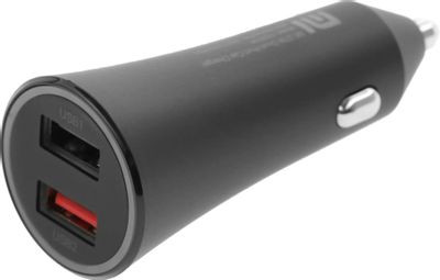Автомобильное зарядное устройство Xiaomi Mi 37W Dual-Port Car Charger,  2xUSB,  3A,  черный [gds4147gl]