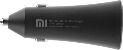 Автомобильное зарядное устройство Xiaomi Mi 37W Dual-Port Car Charger,  2xUSB,  3A,  черный [gds4147gl]