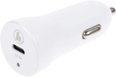 Автомобильное зарядное устройство HAMA H-183297,  USB type-C,  8-pin Lightning (Apple),  3A,  белый [00183297]