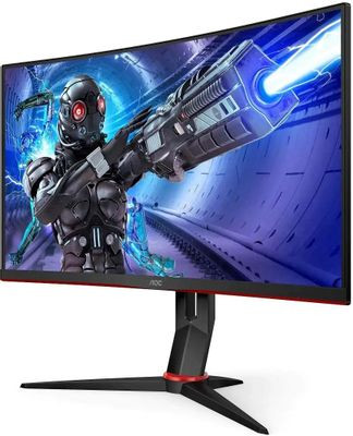 27" Монитор AOC Gaming C27G2ZE, 1920x1080, VA, 240Гц, 2хHDMI, 1хDP, изогнутый, черный/красный и черный 27" Монитор AOC Gaming C27G2ZE, 1920x1080, VA, 240Гц, 2хHDMI, 1хDP, изогнутый, черный/красный и черный