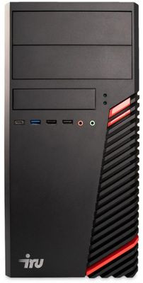 Компьютер iRU Home 310H6SM,  Intel Core i3 12100,  DDR4 8ГБ, 256ГБ(SSD),  Intel UHD Graphics 730,  Free DOS,  черный [1900979]