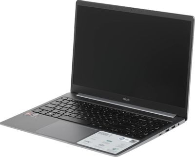 Ноутбук TECNO MegaBook T1 15.6", 2023, IPS, AMD Ryzen 5 5560U 2.3ГГц, 6-ядерный, 16ГБ LPDDR4, 512ГБ SSD,  AMD Radeon, Windows 11 Home, серый [71003300136]