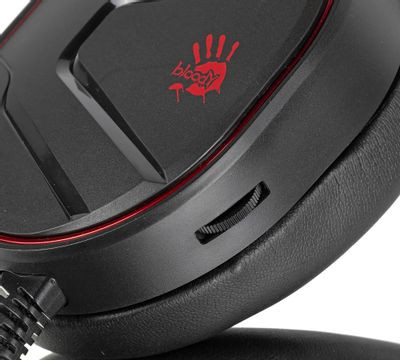 Гарнитура игровая A4TECH Bloody G600i,  для компьютера, мониторные,  проводные, черный