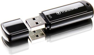 Флешка USB Transcend Jetflash 700 128ГБ, USB3.0, черный [ts128gjf700]