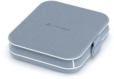 Беспроводное зарядное устройство LYAMBDA LMS201_BL,  USB type-C,  15Вт,  3A,  голубой/белый