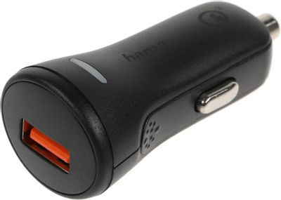 Автомобильное зарядное устройство HAMA H-183231,  USB,  USB type-C,  3A,  черный [00183231]