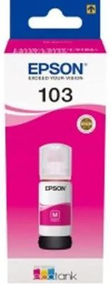 Чернила Epson 103 C13T00S34A, для Epson, 65мл, пурпурный Чернила Epson 103 C13T00S34A, для Epson, 65мл, пурпурный