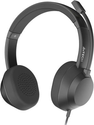 Гарнитура A4TECH Fstyler FH150U,  для компьютера, накладные,  проводные, черный [fh150u black]