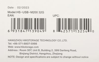 Флешка USB Hikvision M200 32ГБ, USB2.0, серебристый [hs-usb-m200/32g]