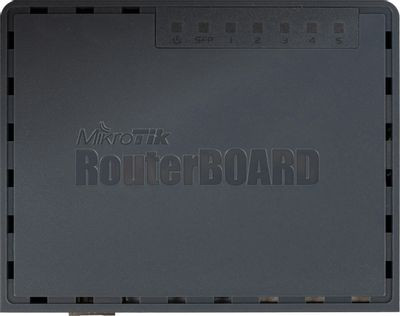 Роутер MIKROTIK hEX S,  черный [rb760igs]