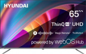 65" Телевизор Hyundai H-LED65BU7100, 4K Ultra HD, серый, СМАРТ ТВ, WebOS