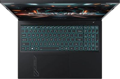 Ноутбук игровой Gigabyte G6 16", 2023, IPS, Intel Core i7 13620H 2.4ГГц, 10-ядерный, 16ГБ DDR5, 512ГБ SSD,  NVIDIA GeForce  RTX 4050 для ноутбуков - 6 ГБ, Free DOS, черный [mf-h2kz853kd]