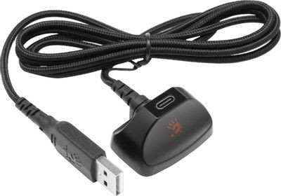 Гарнитура игровая A4TECH Bloody MR575,  для компьютера и игровых консолей, мониторные,  Bluetooth/радио, черный