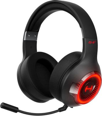 Гарнитура игровая Edifier G4 S,  для компьютера и игровых консолей, мониторные,  Bluetooth, черный
