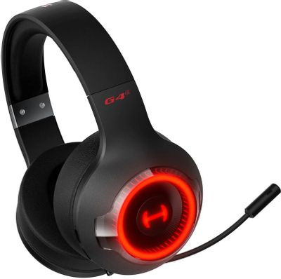 Гарнитура игровая Edifier G4 S,  для компьютера и игровых консолей, мониторные,  Bluetooth, черный