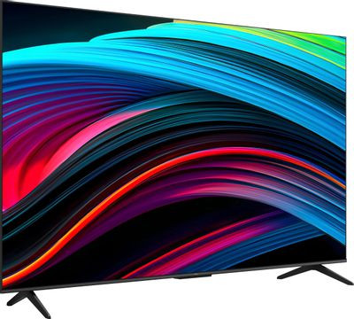 50" Телевизор TCL 50C647, QLED, 4K Ultra HD, черный, СМАРТ ТВ, Google TV