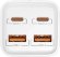 Сетевое зарядное устройство LYAMBDA SLT-100-Pro,  2xUSB-A + 2xUSB-C,  100Вт,  5A,  белый
