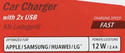 Автомобильное зарядное устройство HAMA H-1401660,  2xUSB,  1.2A,  черный [00173624]