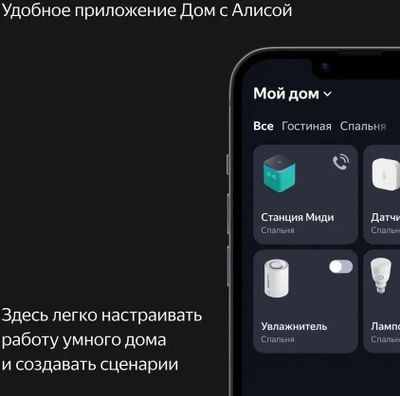 Умная колонка ЯНДЕКС Станция Миди 24Вт, с Алисой на YaGPT, серый [yndx-00054gry]