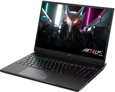 Ноутбук игровой Gigabyte Aorus 16 BKF 16", 2023, IPS, Intel Core i7 13700H 2.4ГГц, 14-ядерный, 16ГБ DDR5, 1ТБ SSD,  NVIDIA GeForce  RTX 4060 для ноутбуков - 8 ГБ, Free DOS, черный [bkf-73kz654sd]