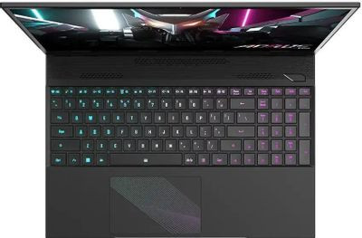 Ноутбук игровой Gigabyte Aorus 16 BKF 16", 2023, IPS, Intel Core i7 13700H 2.4ГГц, 14-ядерный, 16ГБ DDR5, 1ТБ SSD,  NVIDIA GeForce  RTX 4060 для ноутбуков - 8 ГБ, Free DOS, черный [bkf-73kz654sd]