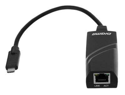 Сетевой адаптер Gigabit Ethernet Digma D-USBC-LAN1000 USB Type-C