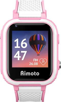 Смарт-часы Кнопка Жизни Aimoto Pro Indigo 4G,  1.44",  розовый/розовый [9500103](Б/У)