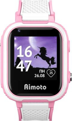 Смарт-часы Кнопка Жизни Aimoto Pro Indigo 4G,  1.44",  розовый/розовый [9500103](Б/У)