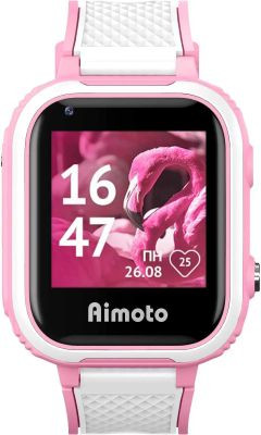 Смарт-часы Кнопка Жизни Aimoto Pro Indigo 4G,  1.44",  розовый/розовый [9500103](Б/У)