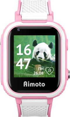 Смарт-часы Кнопка Жизни Aimoto Pro Indigo 4G,  1.44",  розовый/розовый [9500103](Б/У)