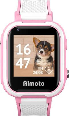 Смарт-часы Кнопка Жизни Aimoto Pro Indigo 4G,  1.44",  розовый/розовый [9500103](Б/У)