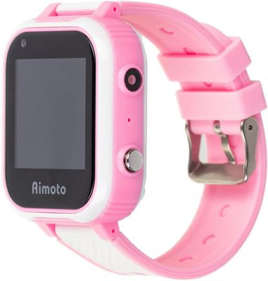 Смарт-часы Кнопка Жизни Aimoto Pro Indigo 4G,  1.44",  розовый/розовый [9500103](Б/У)