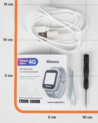 Смарт-часы Кнопка Жизни Aimoto Pro Indigo 4G,  1.44",  розовый/розовый [9500103](Б/У)
