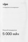 Внешний аккумулятор (Power Bank)  Vipe Crosby,  5000мAч,  белый [vppbcrosby5kwh]