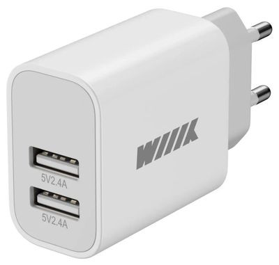Сетевое зарядное устройство Wiiix UNN-1-2-04-W,  USB type-C,  2.4A,  белый