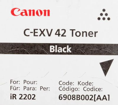 Тонер Canon C-EXV42, для iR 2202/2202N, черный, туба Тонер Canon C-EXV42, для iR 2202/2202N, черный, туба
