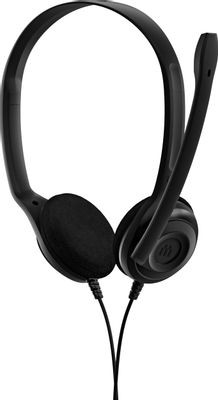 Гарнитура EPOS Sennheiser PC 5 Chat,  для контактных центров, накладные,  проводные, черный  [1000445]