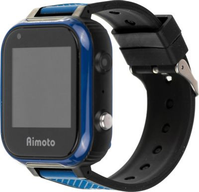 Смарт-часы Кнопка Жизни Aimoto Pro Indigo 4G,  1.44",  черный/синий/черный/синий [9500102](восстановленный)