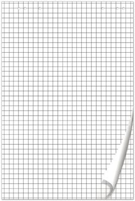 Блок бумаги Brauberg 128645 для флипчартов 67.5х98см клетка 20л (упак.:1шт)