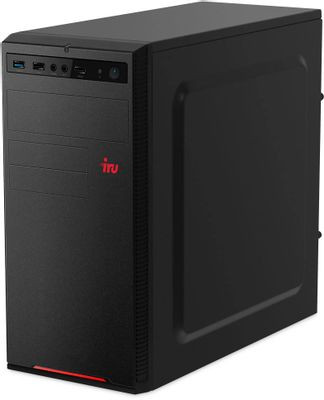 Компьютер iRU Home 310H6SE,  Intel Core i5 12400,  DDR4 32ГБ, 512ГБ(SSD),  Intel UHD Graphics 730,  Free DOS,  черный [2023063]
