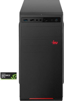 Компьютер iRU Home 310H6SE,  Intel Core i5 12400,  DDR4 32ГБ, 512ГБ(SSD),  Intel UHD Graphics 730,  Free DOS,  черный [2023063]